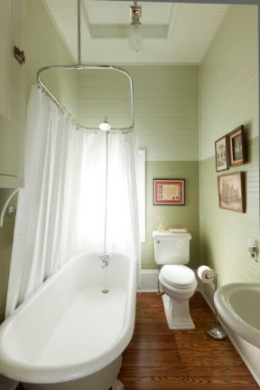 超小浴室浴帘设计装修图