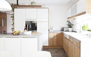 后现代简约风格中整体厨房橱柜装修2023