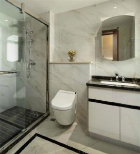 小卫生间整体浴室柜设计图片