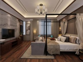 2020二层新中式别墅室内效果图 2020中式风格起居室设计