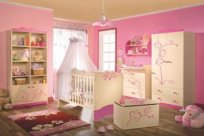 女生粉色房间儿童卧室装修实景图