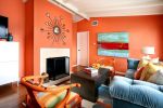 家装客厅墙面漆颜色橙色效果图