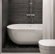 40平米单身公寓浴室浴缸装修图片