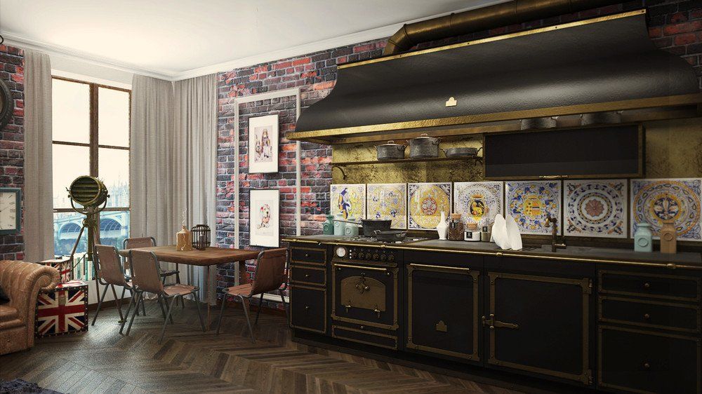 30平米单身小公寓古典厨房装修