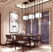 2023时尚新中式餐厅吊灯设计效果图片