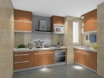 120平方现代房屋样板房厨房装修图