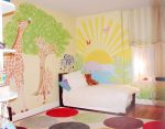 宜家儿童卧室墙绘设计