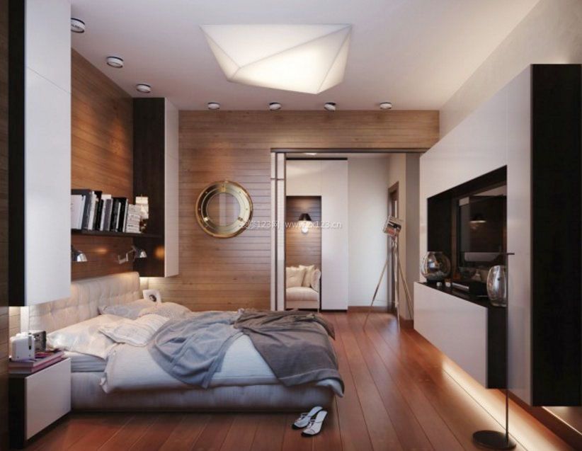 单身公寓小户型房屋主卧室平面设计图片