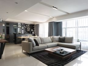 2023大气现代客厅转角沙发装修效果图片