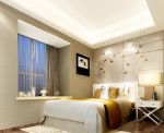 杭州房屋卧室床头背景墙装修图