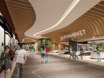 2023大型超市走廊过道吊顶设计效果图