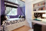 浅紫色房间榻榻米装修设计
