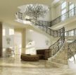美式大别墅楼梯扶手设计