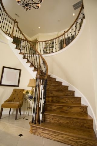 美式家装室内楼梯扶手设计