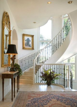 简约现代美式楼梯扶手设计
