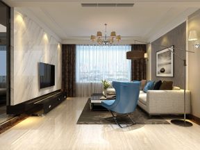 2020现代客厅装修图大全 客厅石材电视背景墙效果图