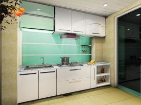 现代家装小厨房组合橱柜图片赏析