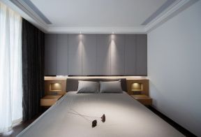 2020现代新中式卧室效果图 2020卧室床头背景墙设计