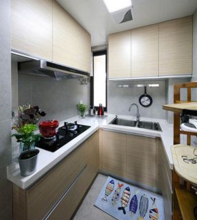 超小厨房入墙式整体橱柜效果图