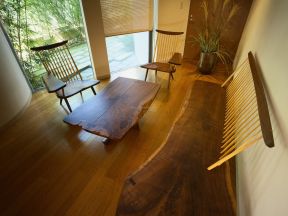 2023中式家居會客廳裝修效果圖片