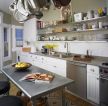 欧式厨房橱柜不锈钢台面简单装修效果图
