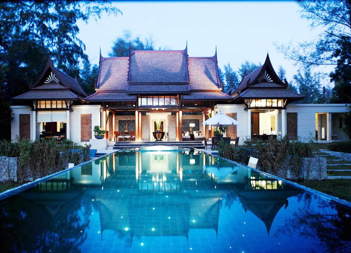 中国最豪华别墅外观造型图片