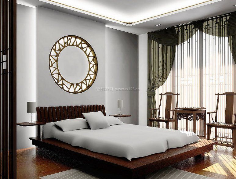 中式风格卧室美克美家家具床大图