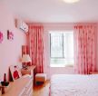 2023现代风格女生卧室粉色窗帘设计图