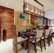 2023现代中式家装餐厅餐桌椅设计效果图一览