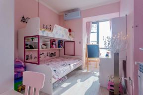 2023女孩卧室粉色墙面装修效果图片