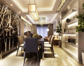 2020現(xiàn)代風餐廳背景墻效果圖