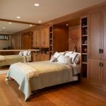 2023现代家庭装修卧室实木床头柜效果图