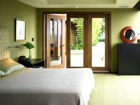 2023欧式风格家居卧室绿色背景壁纸设计