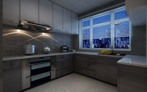 2023简约现代厨房橱柜大理石台面装修效果图