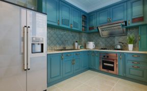 2023美式厨房橱柜颜色装修效果实景图