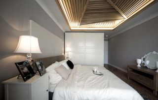 2023简单现代卧室吊顶造型装修效果图
