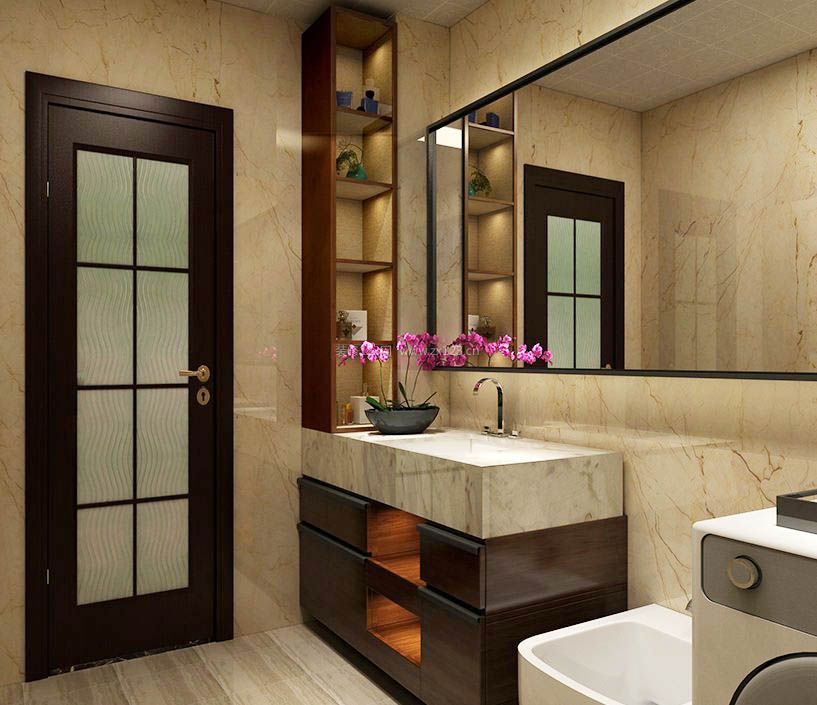 2023家庭整体浴室收纳柜设计图片