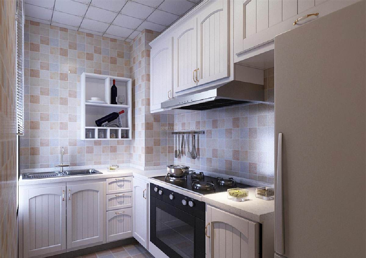2023白色美式家具厨房橱柜图片