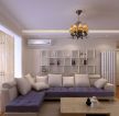 2023现代客厅沙发背景墙面装饰架效果图