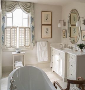 201欧式小浴室窗帘效果图片