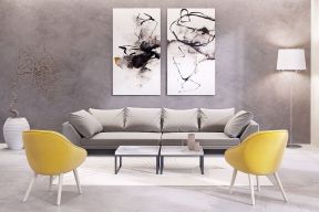 201现代风格黄色单人沙发效果图片