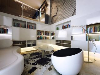 2023复式楼客厅单人沙发效果图片