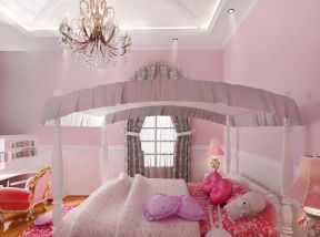 2020欧式粉色卧室吊顶效果图