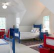 2023红色欢乐的儿童卧室家具效果图片