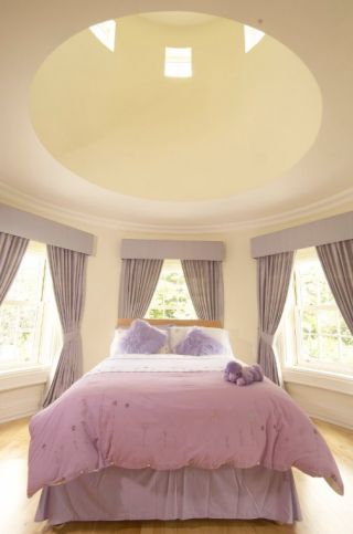 2023紫色窗帘整体家装设计效果图