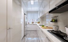 2023简洁厨房白色整体橱柜装修效果