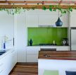2023家居厨房吊顶植物摆放效果图片