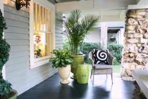 2023家居外阳台植物盆栽装饰摆放效果图片
