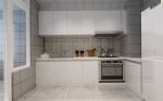 北欧风格厨房白色橱柜装修实景图