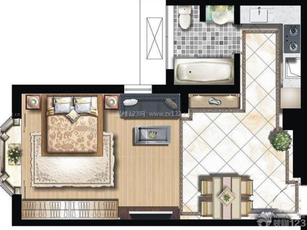 上海南京西路公馆65平单身公寓装修设计